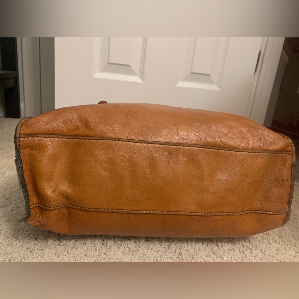 (Donated) Vintage Leather Tote Bag - Picture 5 of 14